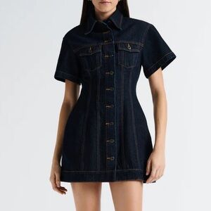 Anna Quan Ollie Denim Dress Dark Indigo